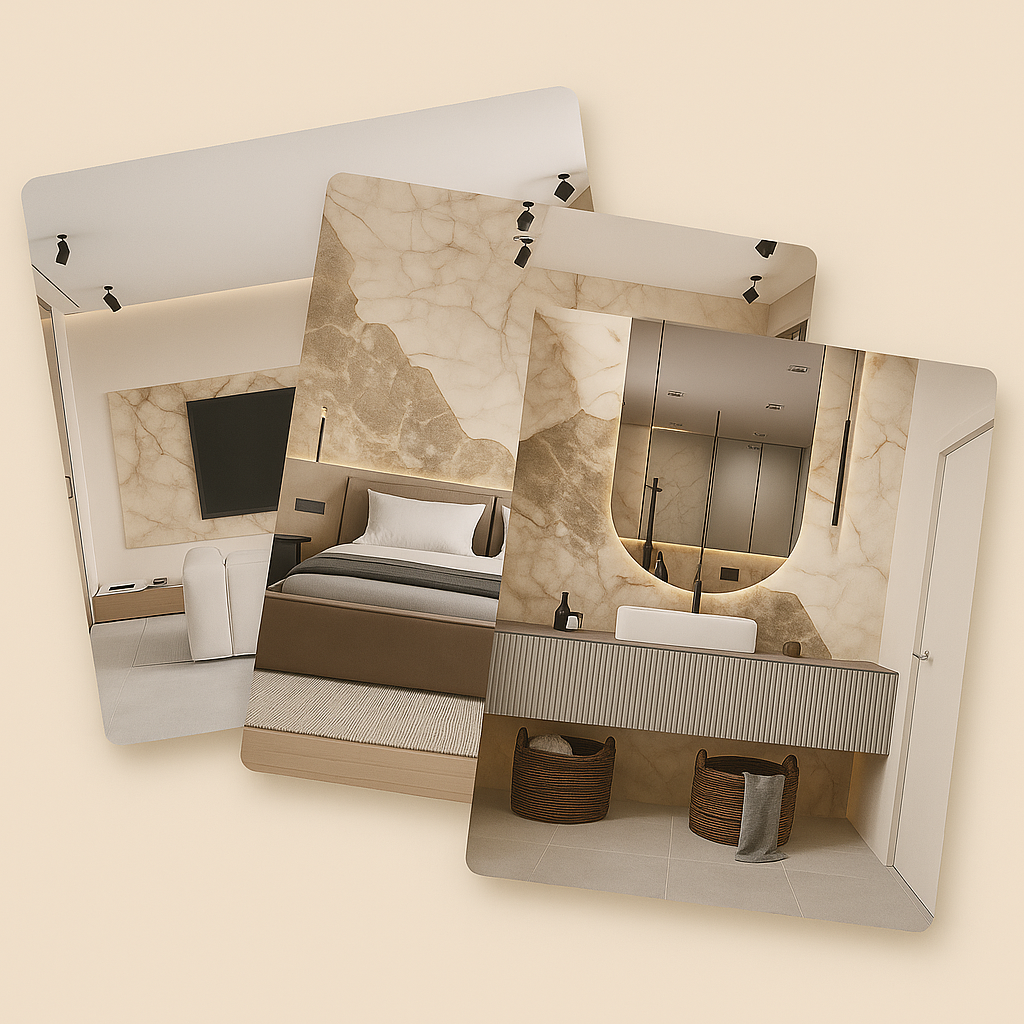 Przykładowe realizacje paneli ściennych DonSkinali